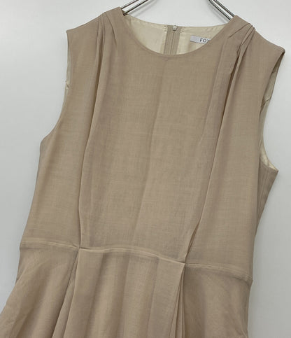foxey ノースリーブワンピース ベージュ 36787 レディース SIZE 42 フォクシー