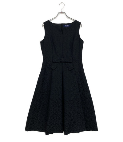 M'S GRACY ノースリーブワンピース ラメ入り ブラック PM-S11105 レディース SIZE 40 エムズグレイシー