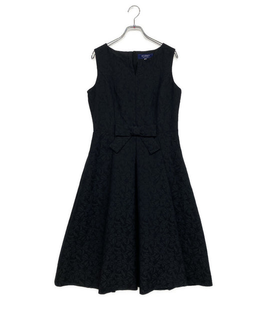 M'S GRACY ノースリーブワンピース ラメ入り ブラック PM-S11105 レディース SIZE 40 エムズグレイシー