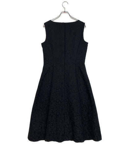 M'S GRACY ノースリーブワンピース ラメ入り ブラック PM-S11105 レディース SIZE 40 エムズグレイシー