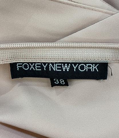 FOXEY NEW YORK ノースリーブワンピース 22582-SRJAI64 ストレッチ ピンク レディース SIZE 38 フォクシー ニューヨーク