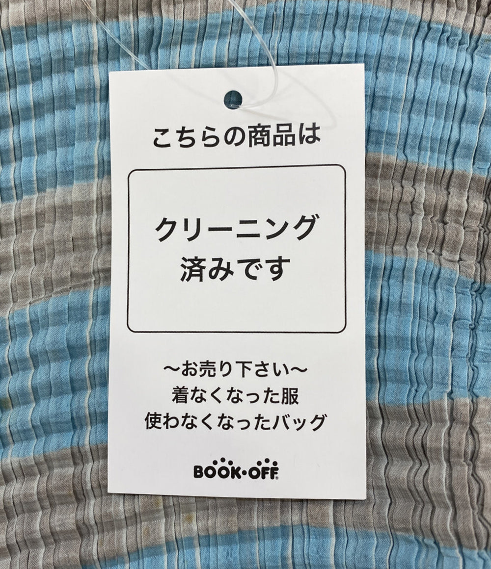 ISSEY MIYAKE ハイネックカットソー マルチカラー IM74-FJ984 レディース SIZE M イッセイミヤケ
