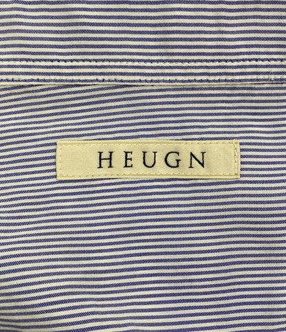 HEUGN ユーゲン シルク長袖シャツ Alf Silk Stripe SHIRT111 25SS メンズ SIZE 2