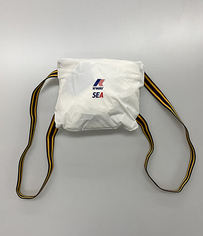 K-WAY パーカー ホワイト×ブルー メンズ SIZE XL ケーウェイ