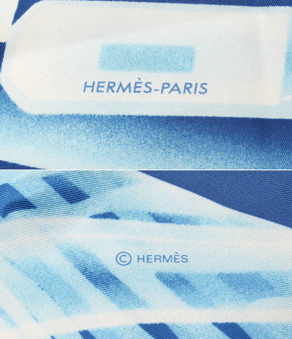 HERMES スカーフ カレ90 PLEASE CHECK-IN レディース エルメス