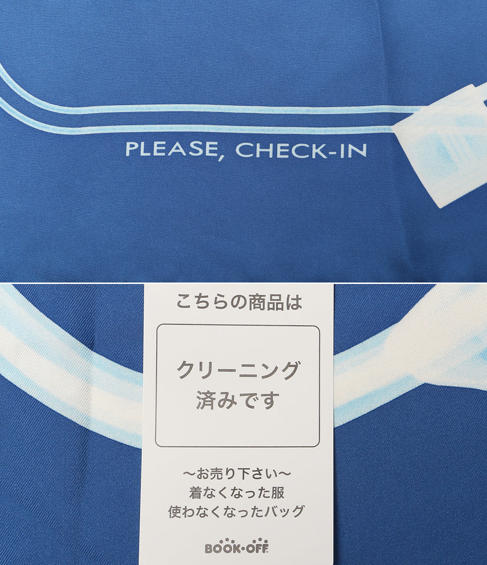 HERMES スカーフ カレ90 PLEASE CHECK-IN レディース エルメス