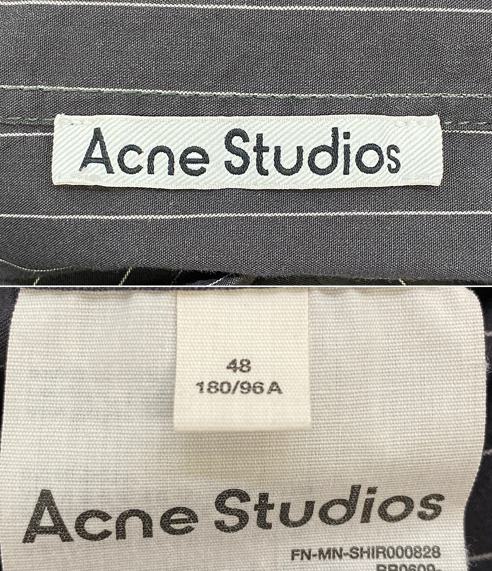 ACNE STUDIOS 長袖シャツ 25SS ストライプ メンズ SIZE 48 アクネストゥディオズ