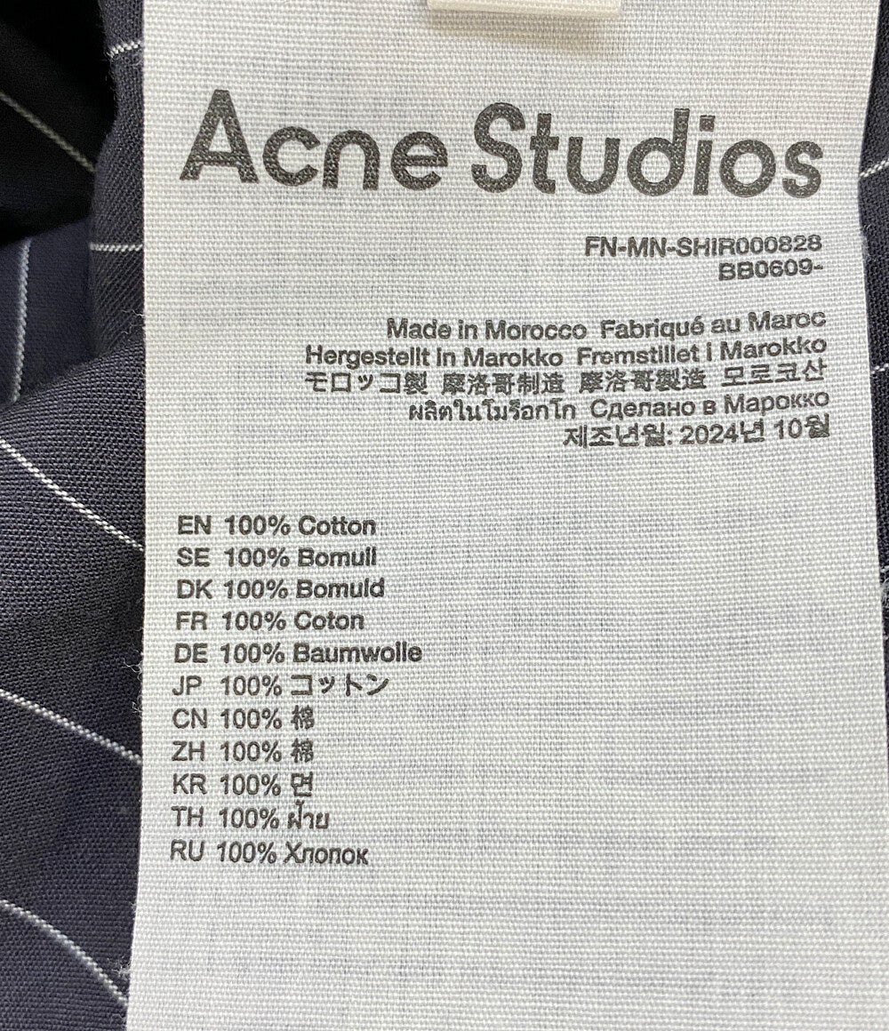 ACNE STUDIOS 長袖シャツ 25SS ストライプ メンズ SIZE 48 アクネストゥディオズ