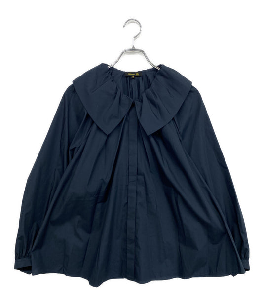 Drawer 長袖シャツ 25年 ラッフルカラー 6521-2-000007 レディース SIZE 36 ドゥロワー