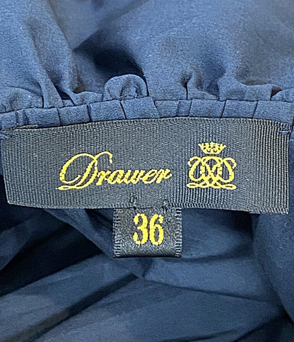 Drawer 長袖シャツ 25年 ラッフルカラー 6521-2-000007 レディース SIZE 36 ドゥロワー