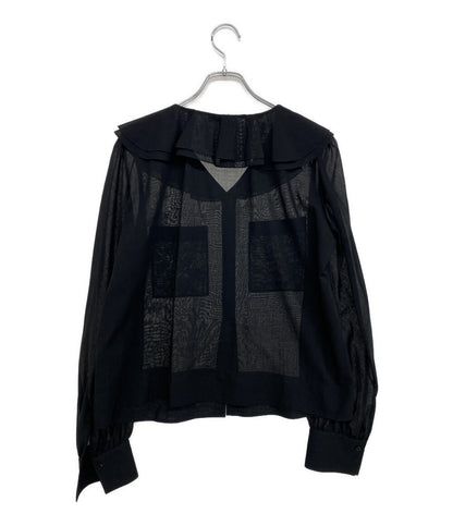 美品 Drawer 長袖シャツ 25AW 6521-2-000021 レディース SIZE 38 ドゥロワー