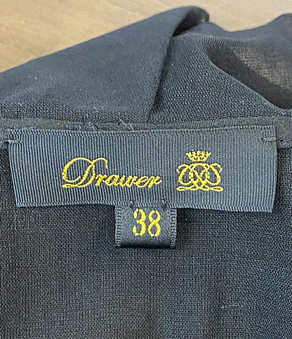 美品 Drawer 長袖シャツ 25AW 6521-2-000021 レディース SIZE 38 ドゥロワー