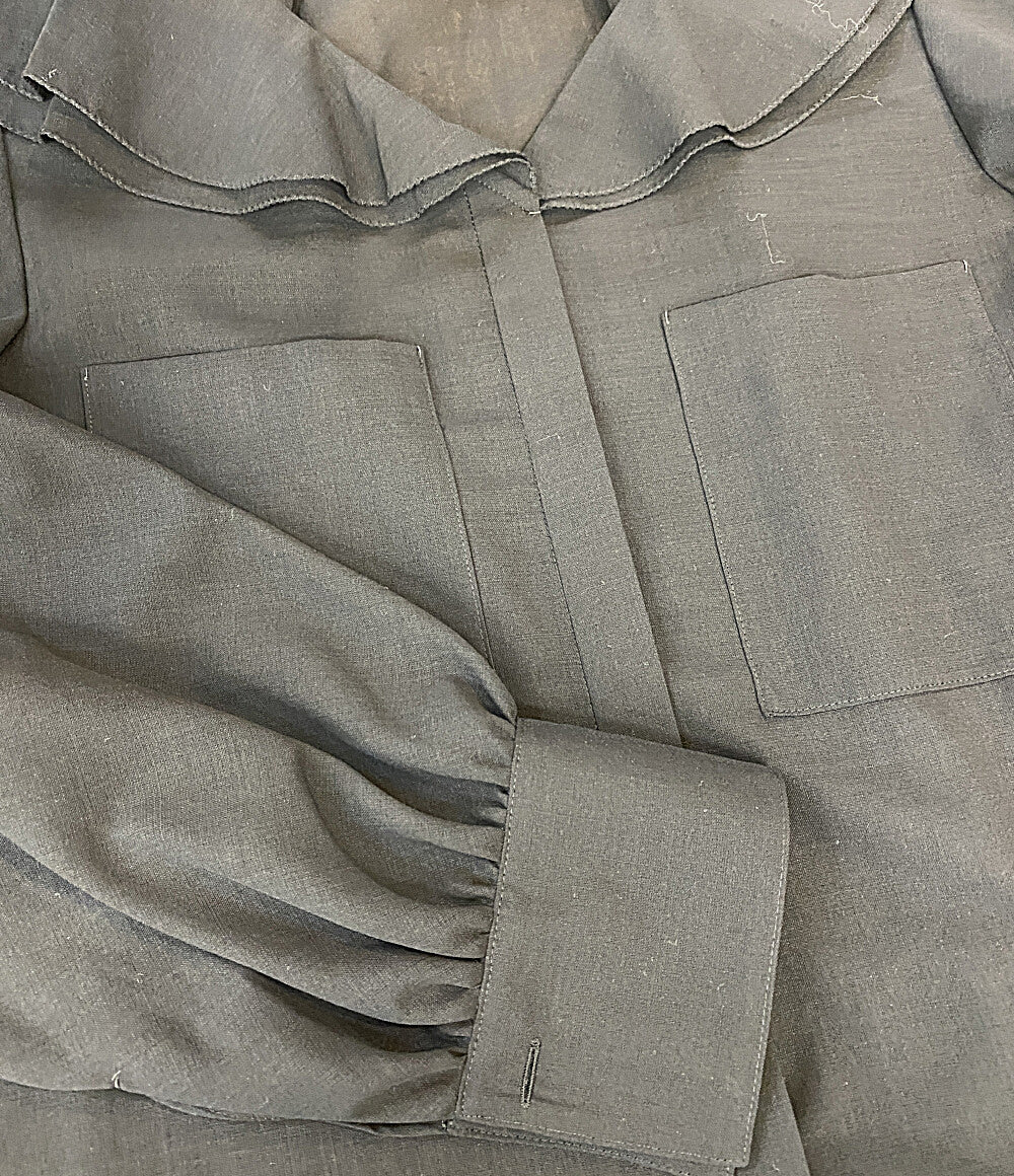 美品 Drawer 長袖シャツ 25AW 6521-2-000021 レディース SIZE 38 ドゥロワー