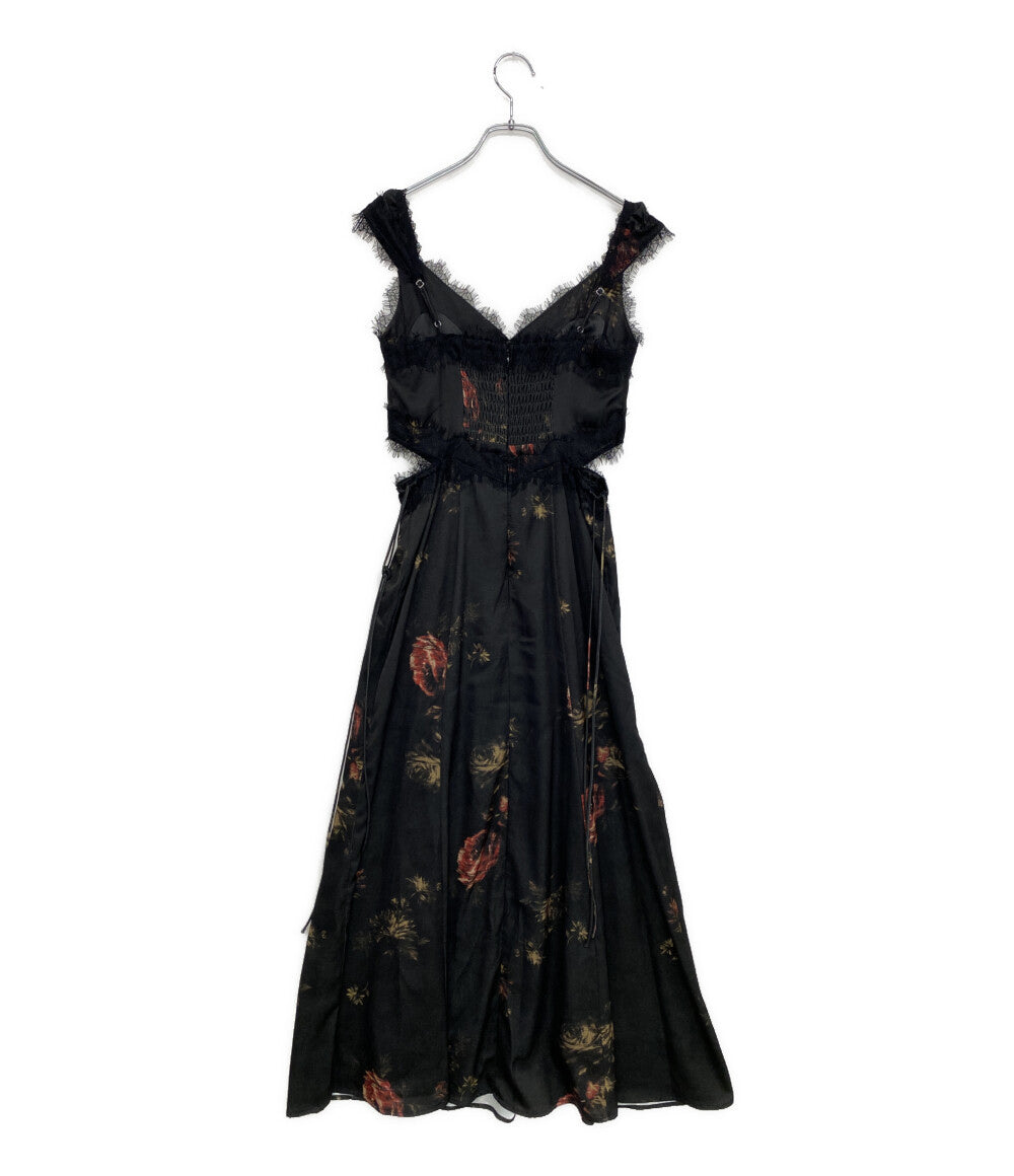 snidel ノースリーブワンピース レーストリムプリントキャミワンピース SWFO261147 レディース SIZE - スナイデル