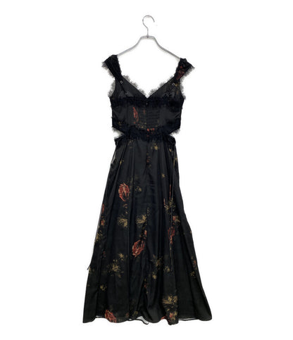 snidel ノースリーブワンピース レーストリムプリントキャミワンピース SWFO261147 レディース SIZE - スナイデル