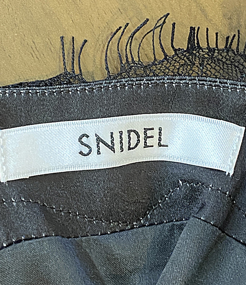 snidel ノースリーブワンピース レーストリムプリントキャミワンピース SWFO261147 レディース SIZE - スナイデル