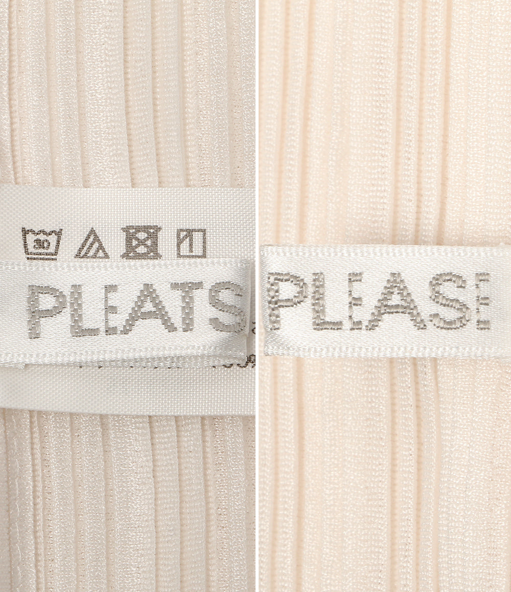 美品 PLEATS PLEASE スヌード ホワイト PP92-AD412 レディース プリーツプリーズ