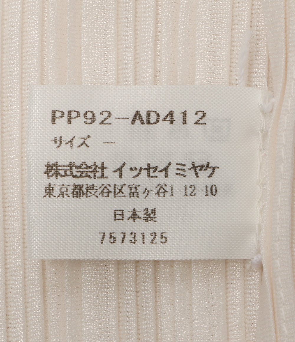 美品 PLEATS PLEASE スヌード ホワイト PP92-AD412 レディース プリーツプリーズ