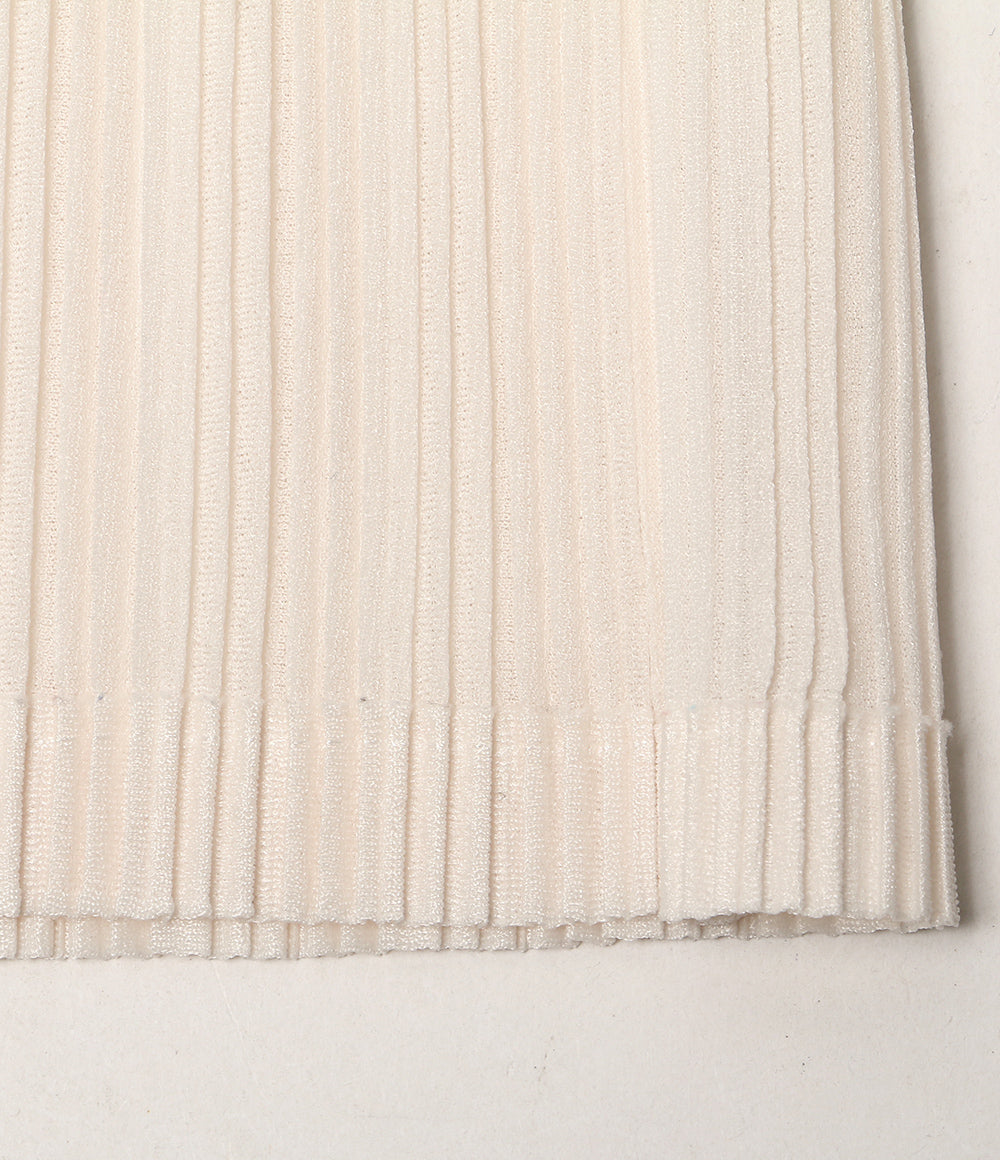 美品 PLEATS PLEASE スヌード ホワイト PP92-AD412 レディース プリーツプリーズ
