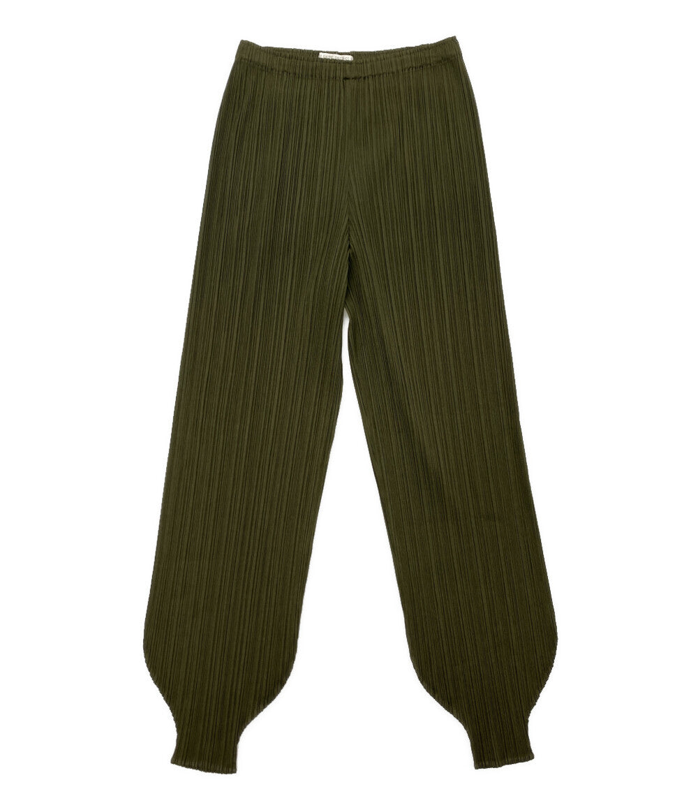 PLEATS PLEASE パンツ PP93-JF149 カーキ レディース SIZE 3 プリーツプリーズ