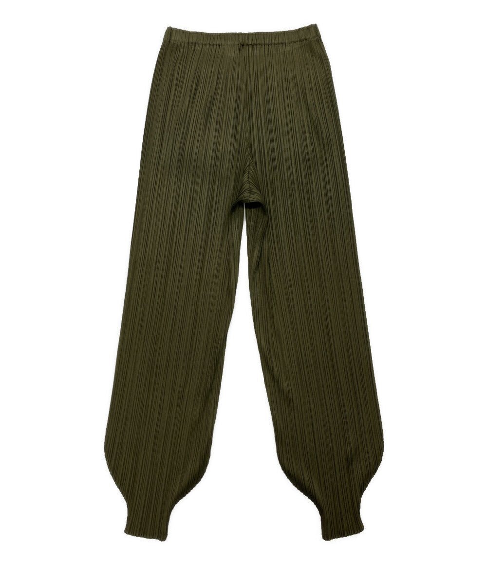 PLEATS PLEASE パンツ PP93-JF149 カーキ レディース SIZE 3 プリーツプリーズ