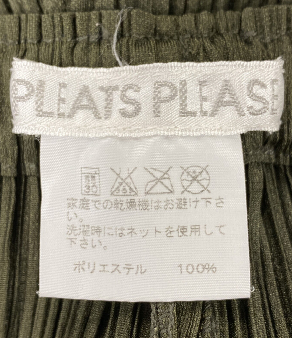 PLEATS PLEASE パンツ PP93-JF149 カーキ レディース SIZE 3 プリーツプリーズ