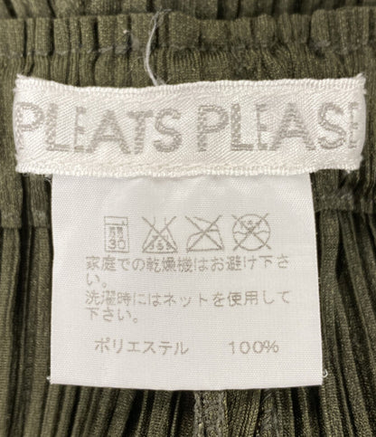 PLEATS PLEASE パンツ PP93-JF149 カーキ レディース SIZE 3 プリーツプリーズ