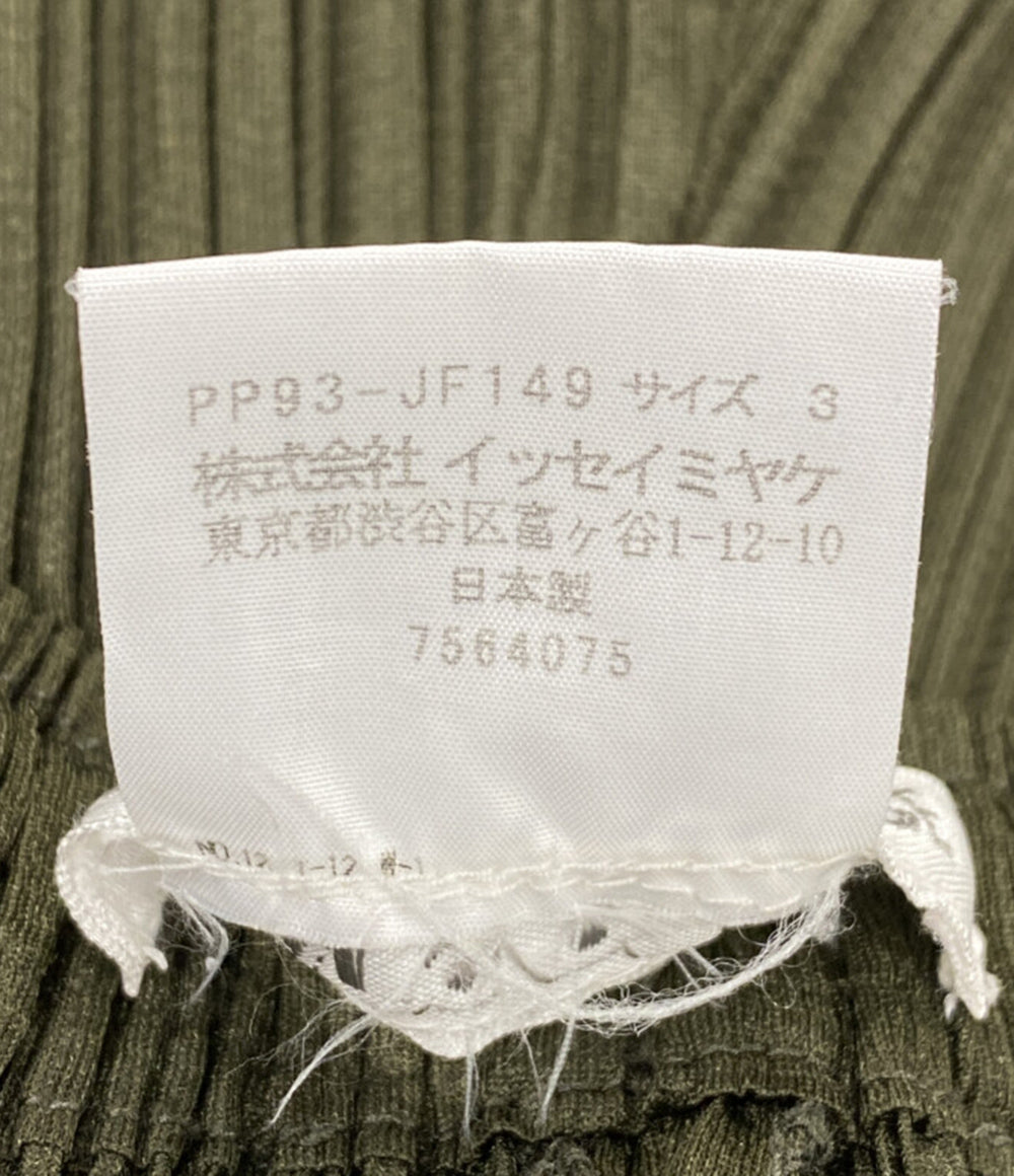 PLEATS PLEASE パンツ PP93-JF149 カーキ レディース SIZE 3 プリーツプリーズ