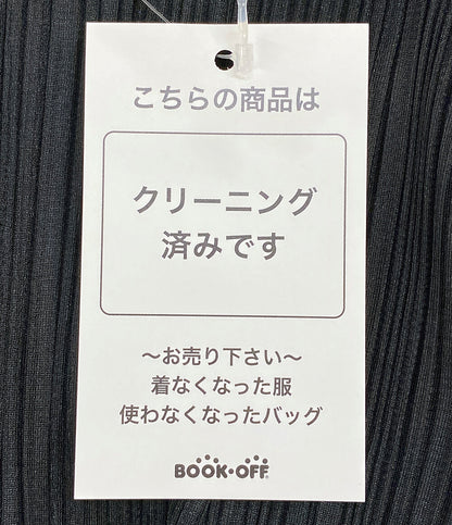 美品 PLEATS PLEASE カーディガン ジッパー PP41JC123 ブラック レディース SIZE 3 プリーツプリーズ