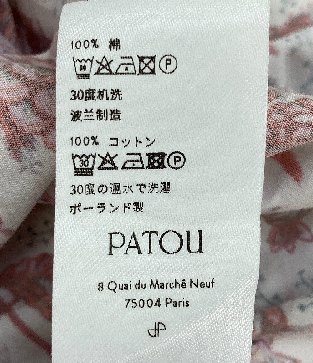 PATOU ノースリーブワンピース マキシティアードドレス 花柄 DR06600175031 レディース SIZE 36 パトゥ