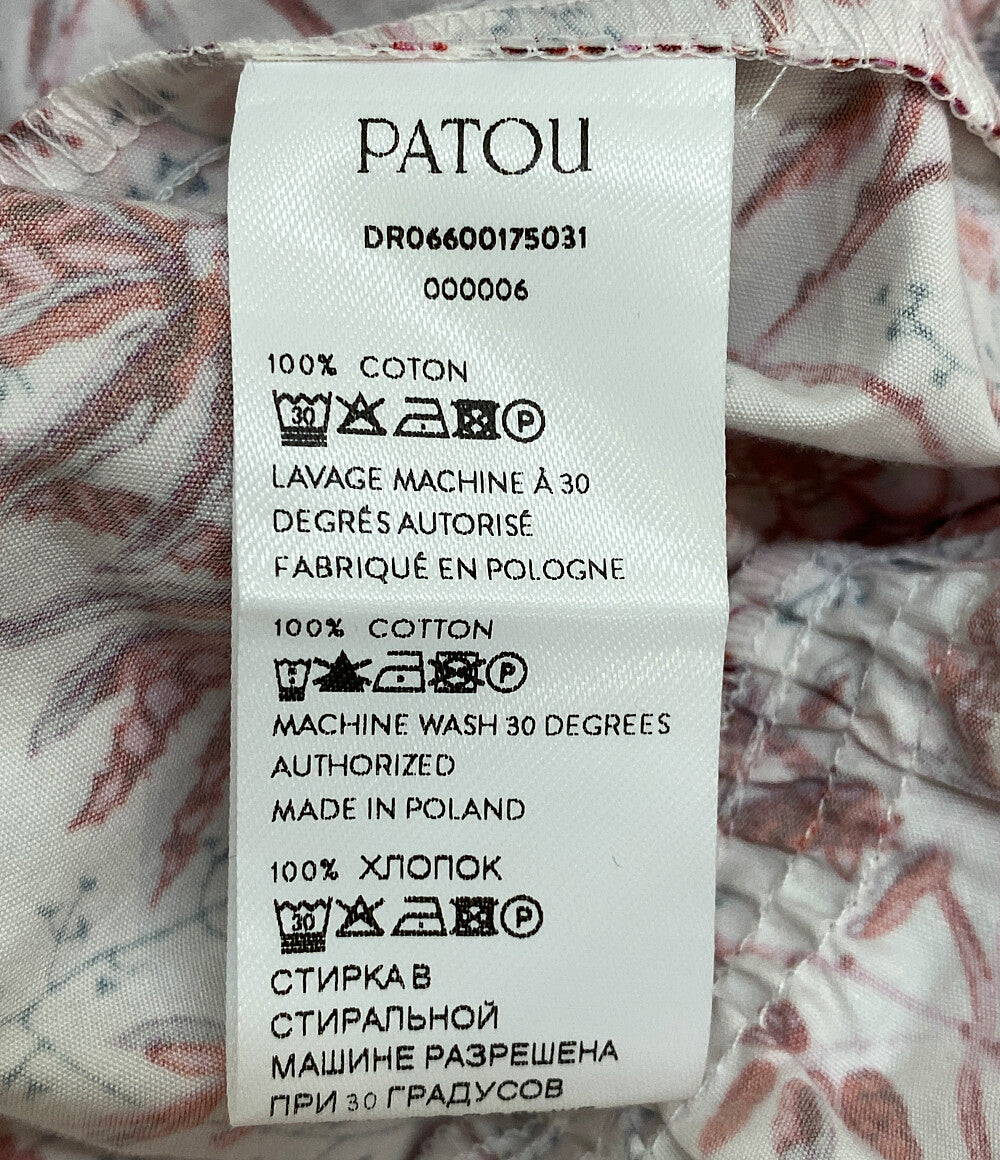 PATOU ノースリーブワンピース マキシティアードドレス 花柄 DR06600175031 レディース SIZE 36 パトゥ