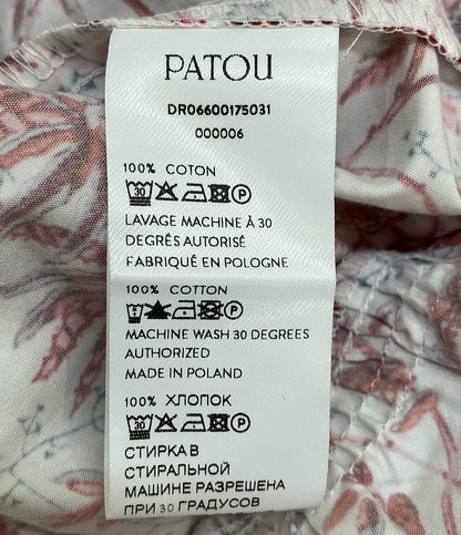 PATOU ノースリーブワンピース マキシティアードドレス 花柄 DR06600175031 レディース SIZE 36 パトゥ