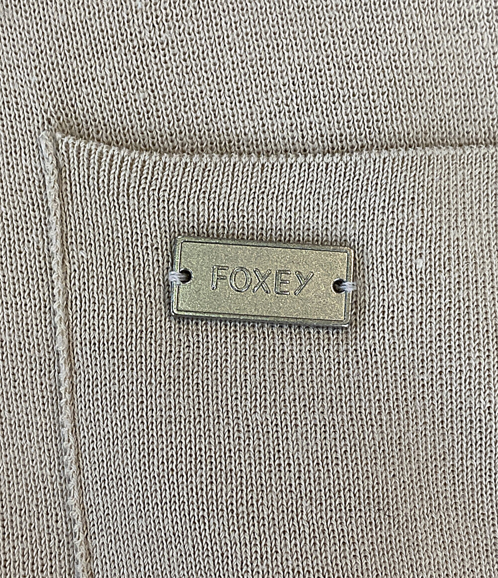 美品 foxey フーディカーディガン 38822-KSJFN19MY レディース SIZE 40 フォクシー