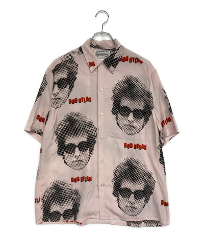 WAKO MARIA 半袖シャツ ×BOB DYLAN 総柄 22ss メンズ SIZE M ワコマリア