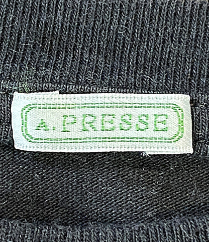 A.PRESSE 長袖Ｔシャツ ブラック 25AAP-05-02 メンズ SIZE 4 ア プレッセ