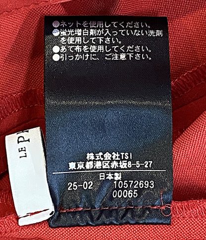 美品 LE PHIL ルフィル 半袖シャツ ブラウス レッド 534-5110409 レディース SIZE F