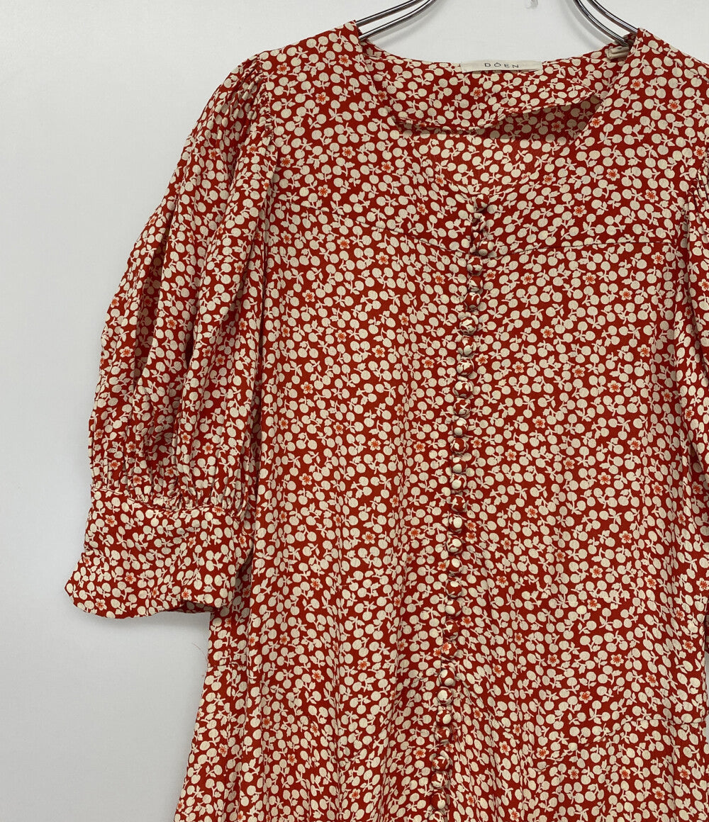DOEN ドーエン パフスリーブワンピース 花柄 レディース SIZE S