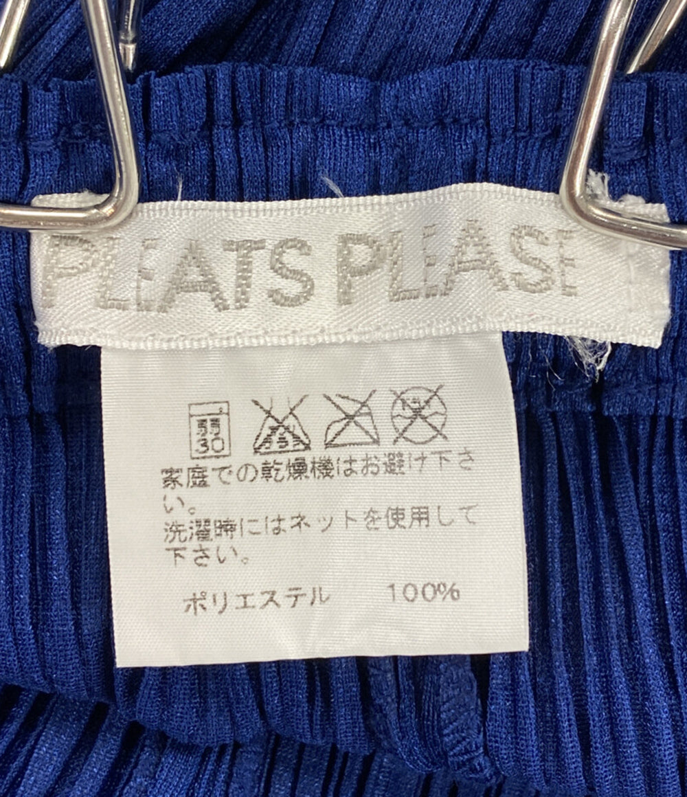 PLEATS PLEASE パンツ PP03-JF573 ブルー レディース SIZE 3 プリーツ