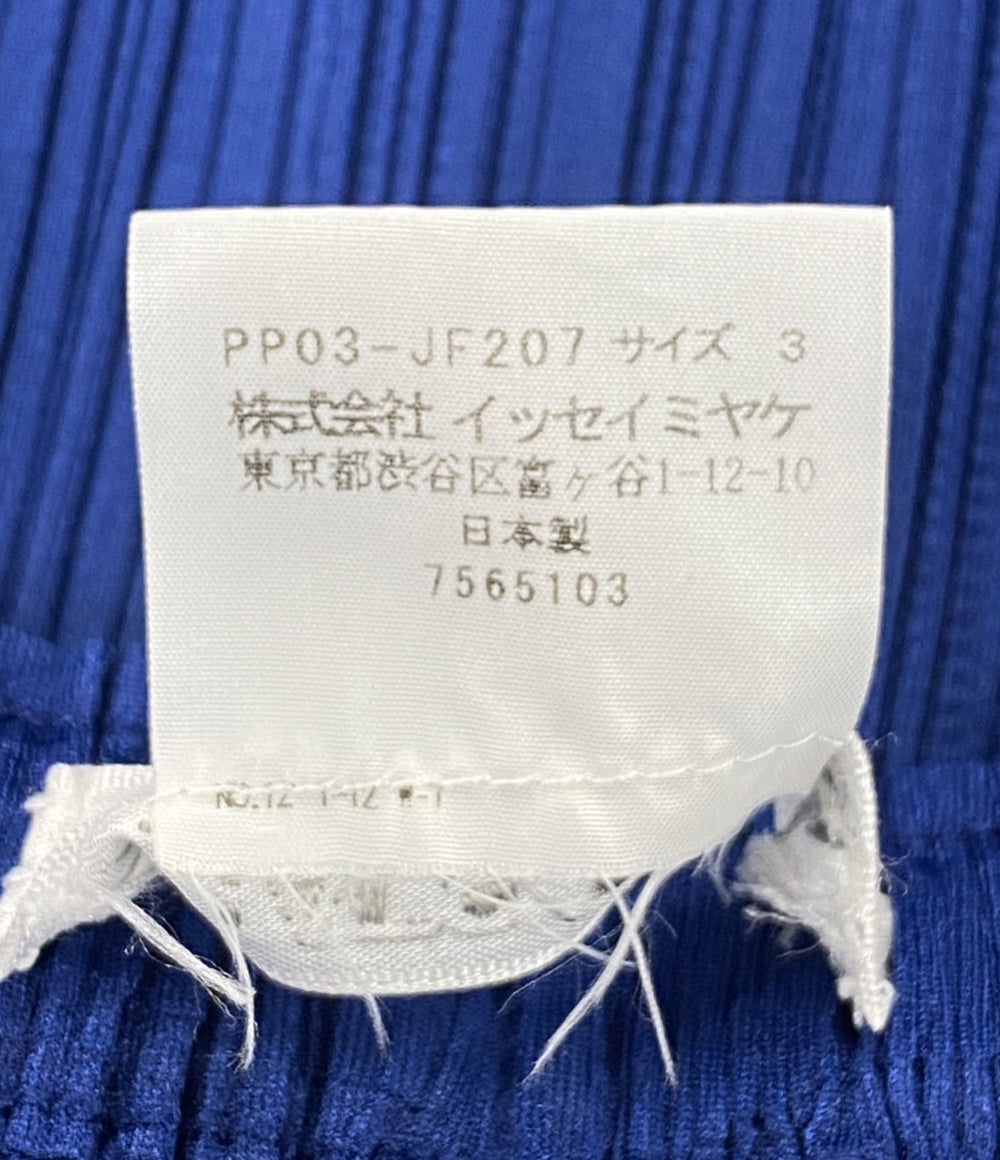 PLEATS PLEASE サイズ3 PLEATS PLEASE パンツ PP03-JF573 ブルー レディース SIZE 3 プリーツ