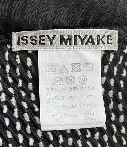美品 ISSEY MIYAKE カーディガン IMO2FO0690 ブラック レディース SIZE 2 イッセイミヤケ
