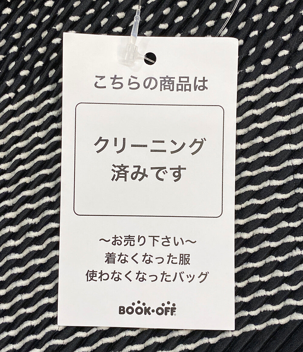 美品 ISSEY MIYAKE カーディガン IMO2FO0690 ブラック レディース SIZE 2 イッセイミヤケ