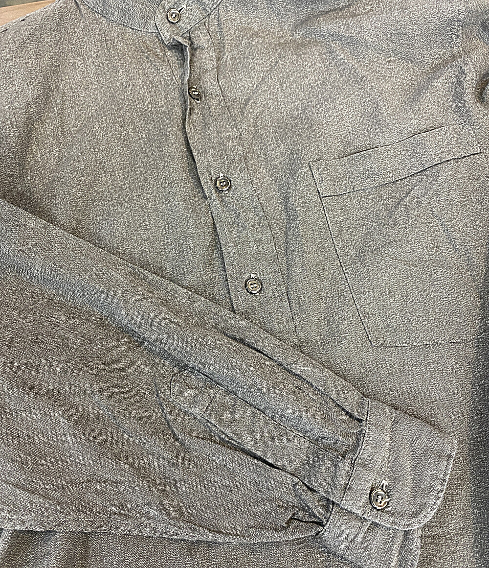 美品 COMOLI 長袖シャツ グレー V01-02006 メンズ SIZE 2 コモリ