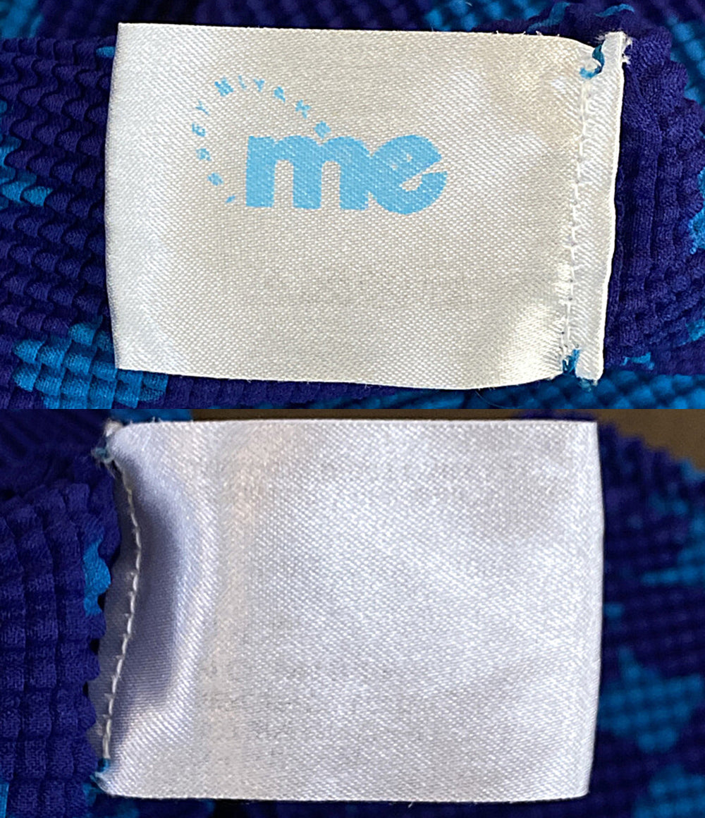 美品 me ISSEY MIYAKE 半袖シャツ ブルー系 MI91FK715 レディース SIZE - ミー イッセイミヤケ