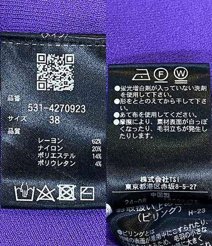 美品 ADORE ノースリーブワンピース パープル 531-4270923 レディース SIZE 38 アドーア