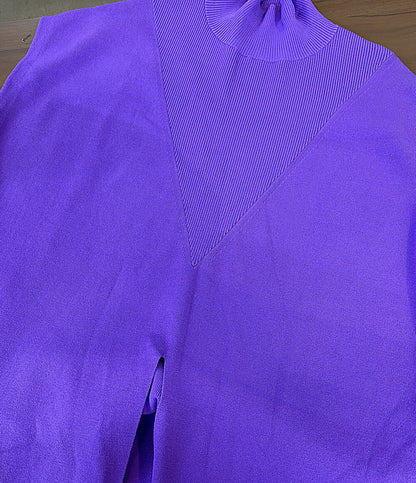 美品 ADORE ノースリーブワンピース パープル 531-4270923 レディース SIZE 38 アドーア