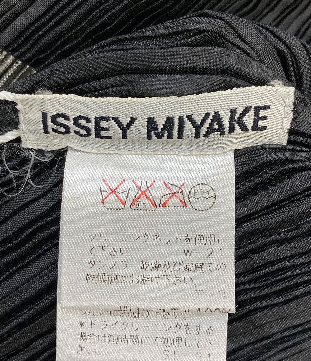 ISSEY MIYAKE 変形ワンピース IM61-FH902 ブラック レディース SIZE M イッセイミヤケ