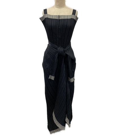 ISSEY MIYAKE 変形ワンピース IM61-FH902 ブラック レディース SIZE M イッセイミヤケ