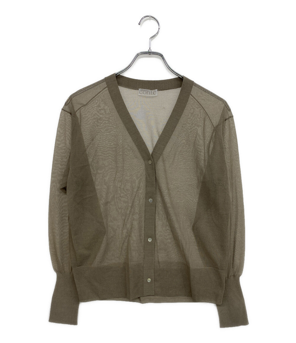 conte コンテ シアーカーディガン 8528-104-0009 レディース SIZE -