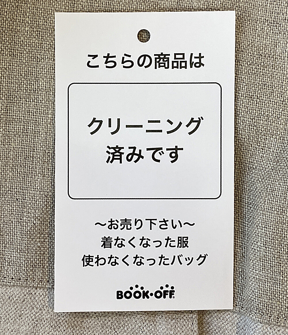 美品 ADORE 半袖ワンピース グランプリント麻100% 20ss 531-0140319 レディース SIZE 38 アドーア