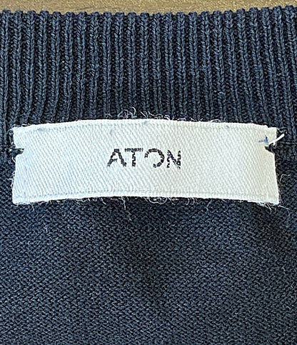 ATON 半袖Ｔシャツ FRESCA KNIT HALF SLEEVE SWEATER メンズ SIZE 02 エイトン